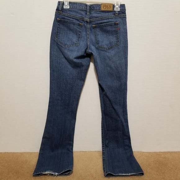 GAP jeans 1 Bootcut Stretch Medium Tint denim Y2K 2007 low rise waist boot cut - Picture 2 of 16
